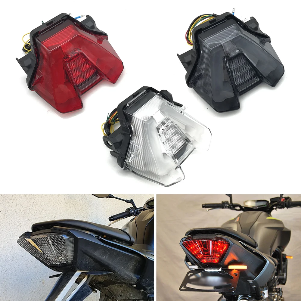 

MT07 Motorcycle Taillight Tail Light Rear Lamp Brake Turn Signal Modified Integrated For Yamaha MT-07 MT 07 2021 2022 Parts