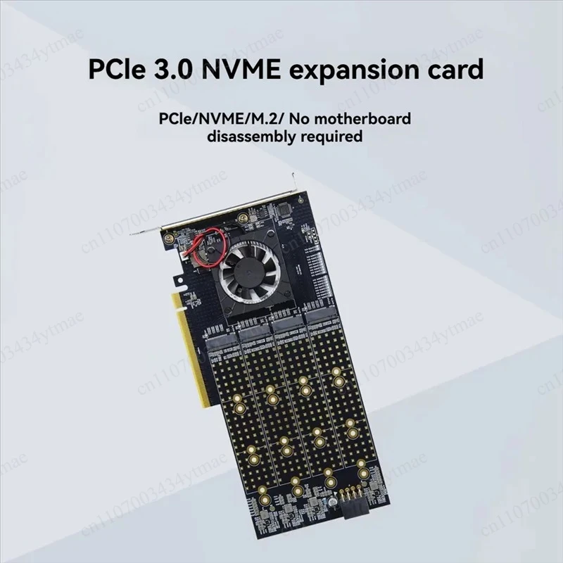 PCIe 3.0 To 8 Port M.2 NVME Expansion Card PLX8749 Chip Driver-Free Motherboard Multi-Disk Splitter Adapter