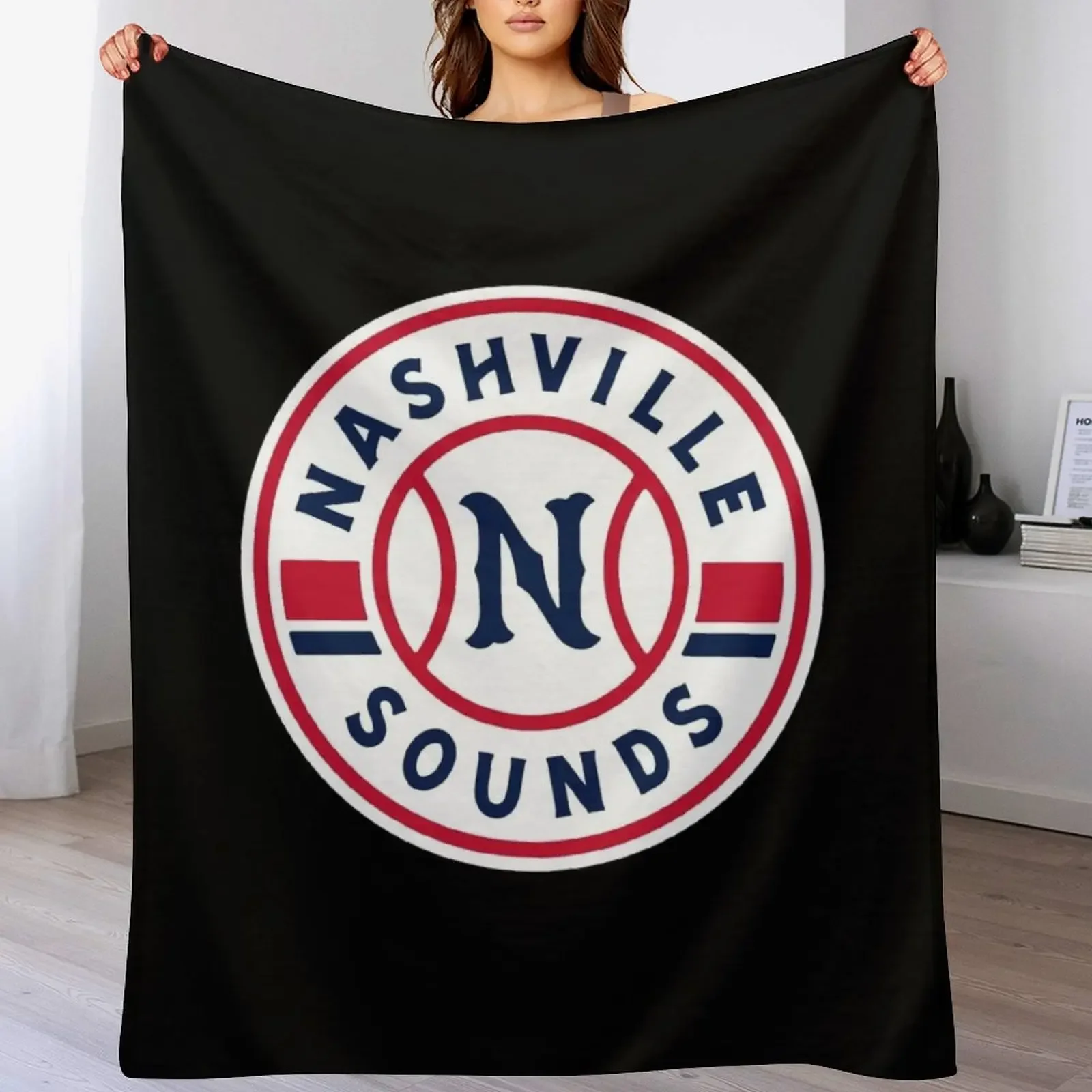 Cheapest-Nashville-Sounds-Baseball Throw Blanket