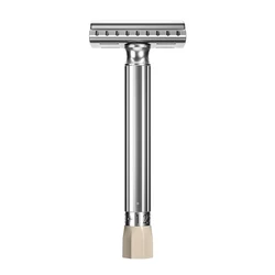 Men's Zinc Alloy Metal Safety Razor 9-speed Sharpness Adjustalbe Shaver Classic Styling Quick Replacement Blade With 5 blades
