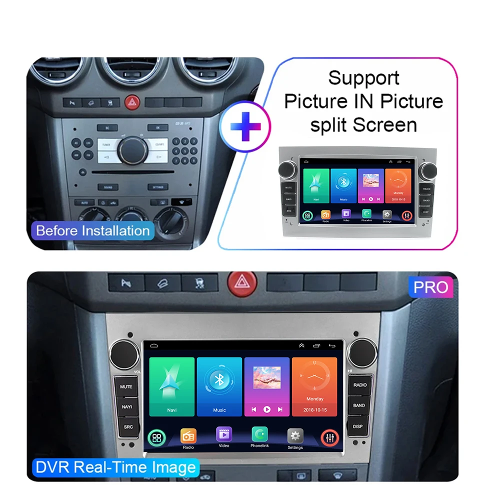 SEPTON Android 12 Car Radio for Opel Astra H J 2004 Vectra Vauxhall Antara Zafira Corsa C D Vivaro Meriva Veda Wifi Multimedia