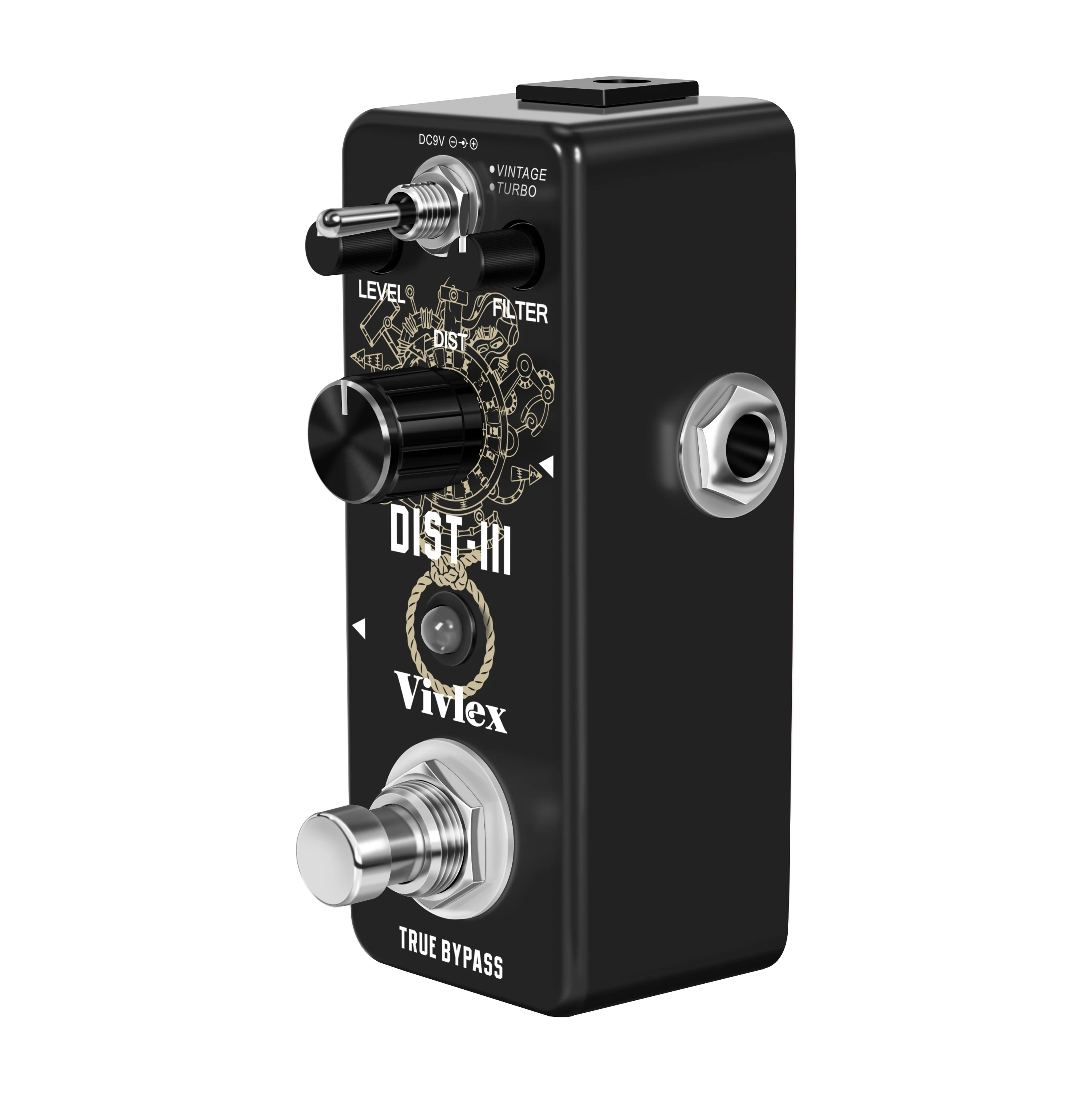 Vivlex Guitar Pedal Distortion III RAT Distortion Effects Styles Classic Smooth Vintage Turbo DIST Sound DV 9V mini Pedais view 4