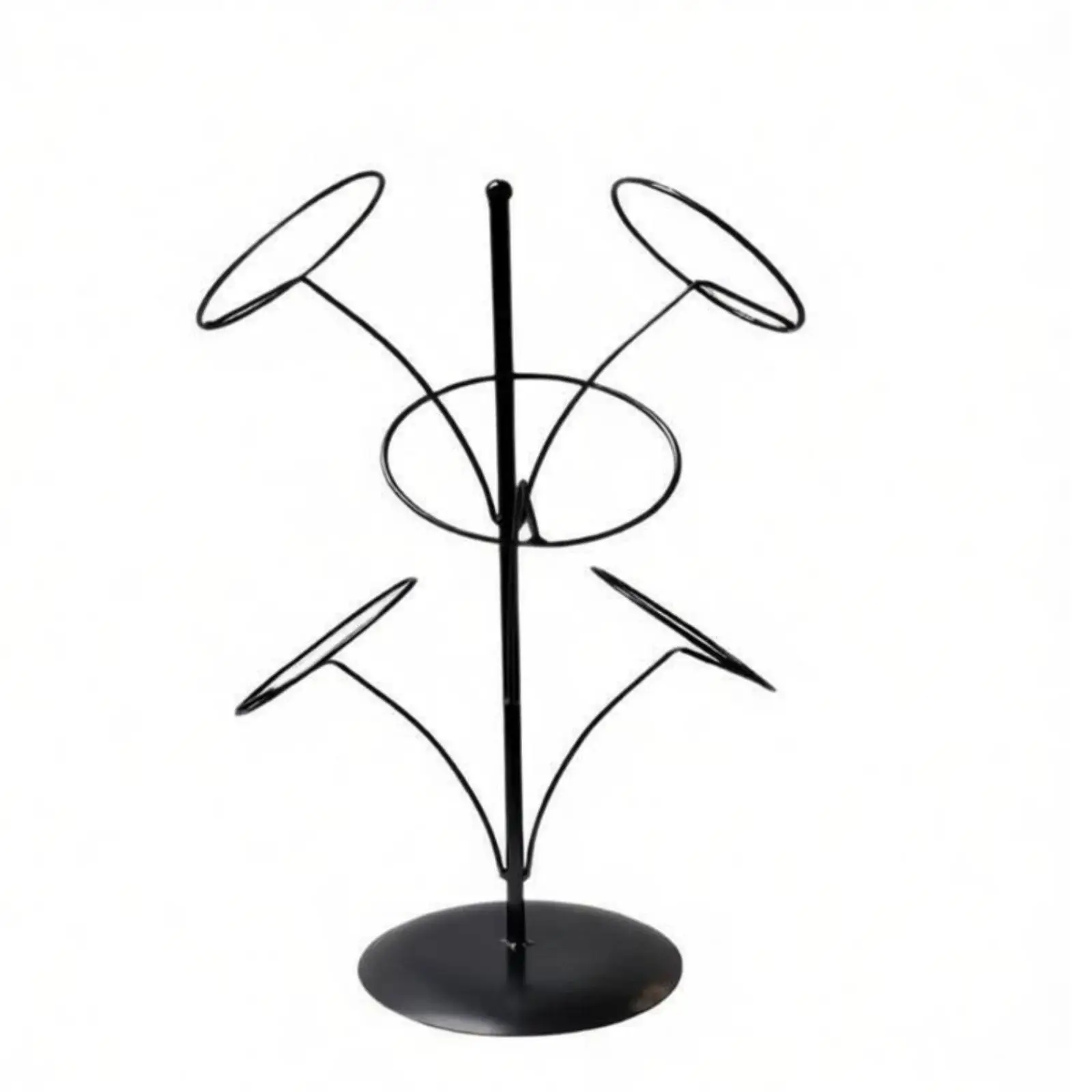 Hat Display Stand Thick Base Hat Organizer Modern Hat Storage Rack for Shop Counter Home
