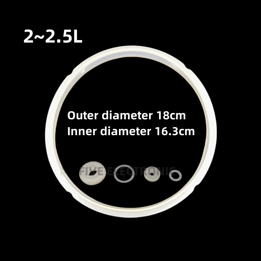 

Household Electric Pressure Cooker SilicOne Seal Ring Rubber Ring Leather Washer Suitable For 2L2.5L2.8L3L4L5L6L7L8 Liters