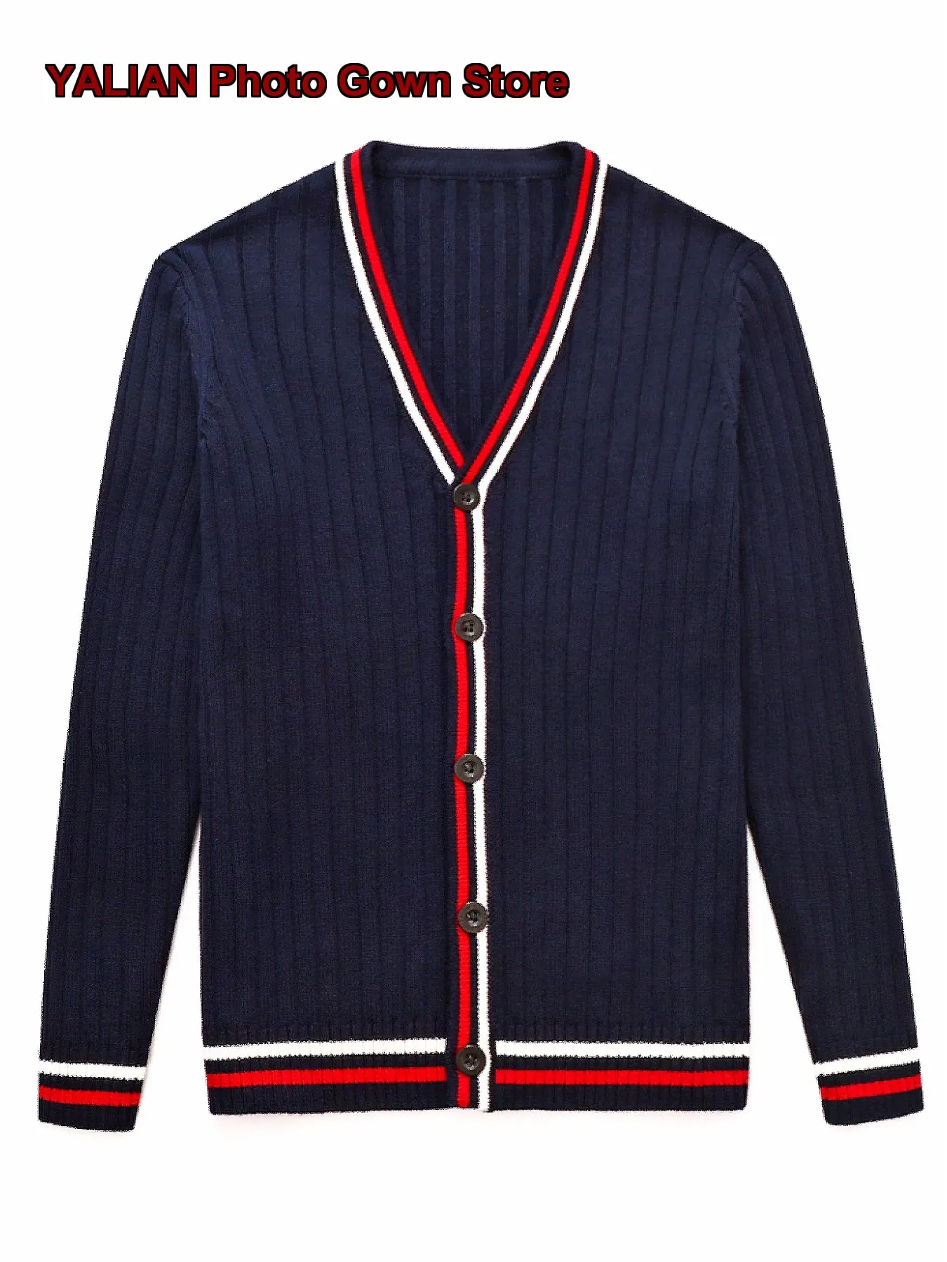 Boys Girls English Style Knit Cotton Long Sleeves School Uniform Class Uniform