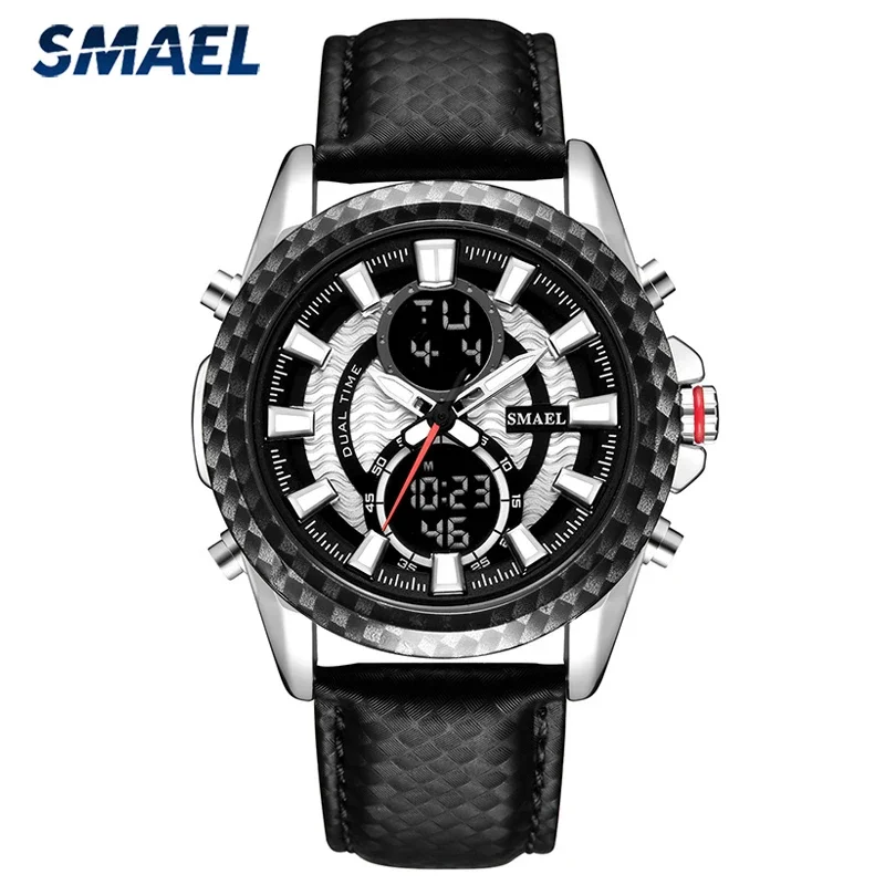 

SMAEL Fashion Analog Digital Watches Men Top Luxury Brand Waterproof Sports Men's Watches Military LED Quartz Wristwatch Clock