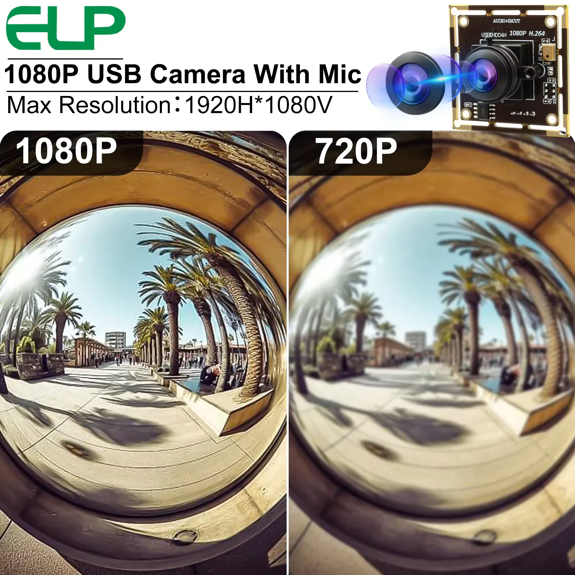 Elp 1080P 30Fps Usb…