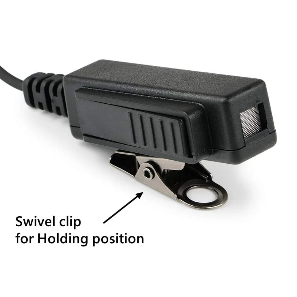 سماعة أذن لموتورولا لأجهزة الاتصال اللاسلكي مع ميكروفون 2 دبوس سماعة رأس أنبوبية صوتية وPPT لـ CP200 GP2000 XU1100 PRO1150 MU12 SV10 SV11 #2