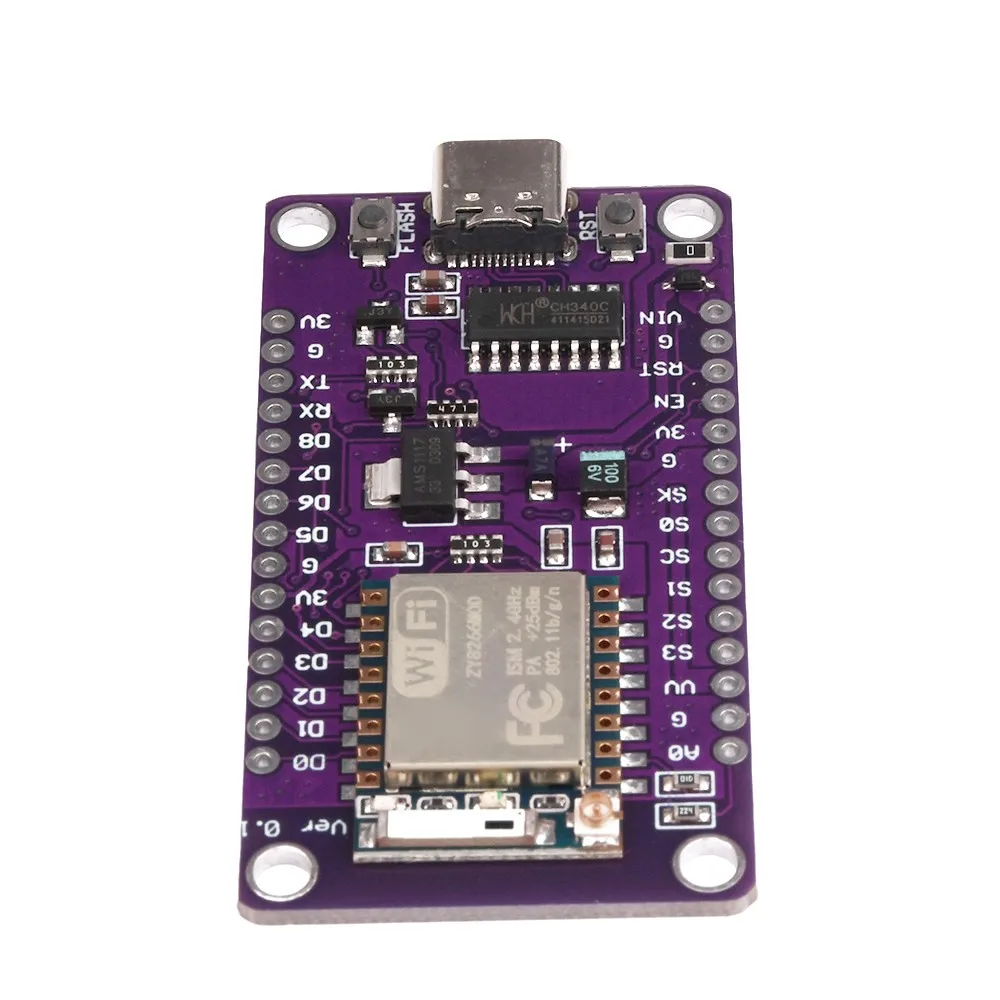 Serial Wireless WiFi Module CH340 ESP-07 ESP8266 Development Board Low Power IoT Circuit Board For Lua Programming Project