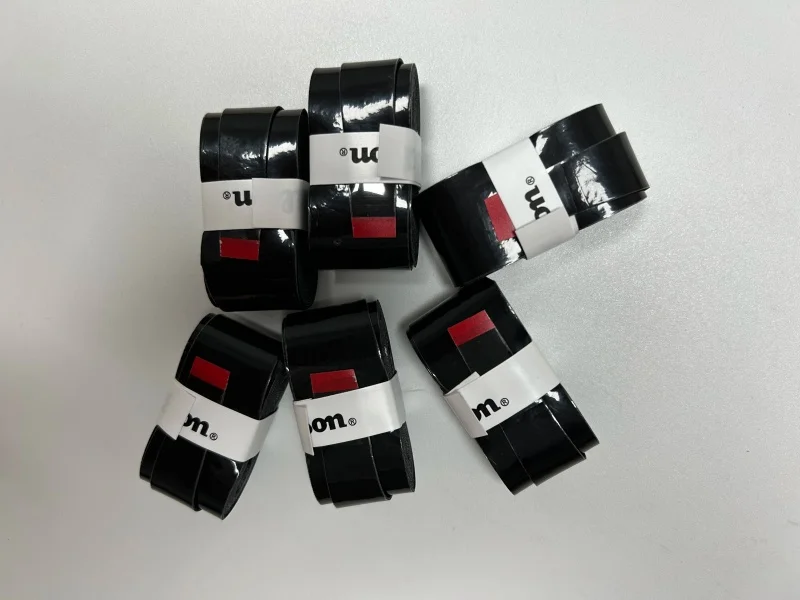 12 pçs w aderência overgrips de tênis sweatband absorção aperto raquete de tênis mão cola pu anti-deslizamento alça de raquete absorvente de suor