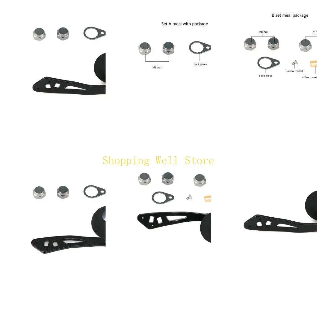 KX4B Fishing Reel Handle Alloy Power Handle Knob Grip Replacement Parts for Fishing