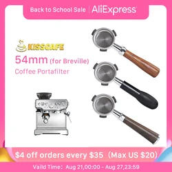 커피 바텀리스 포타필터, 세이지 브레빌 870 878 880 필터 바구니 교체, 에스프레소 머신, 바리스타 액세서리, 54mm