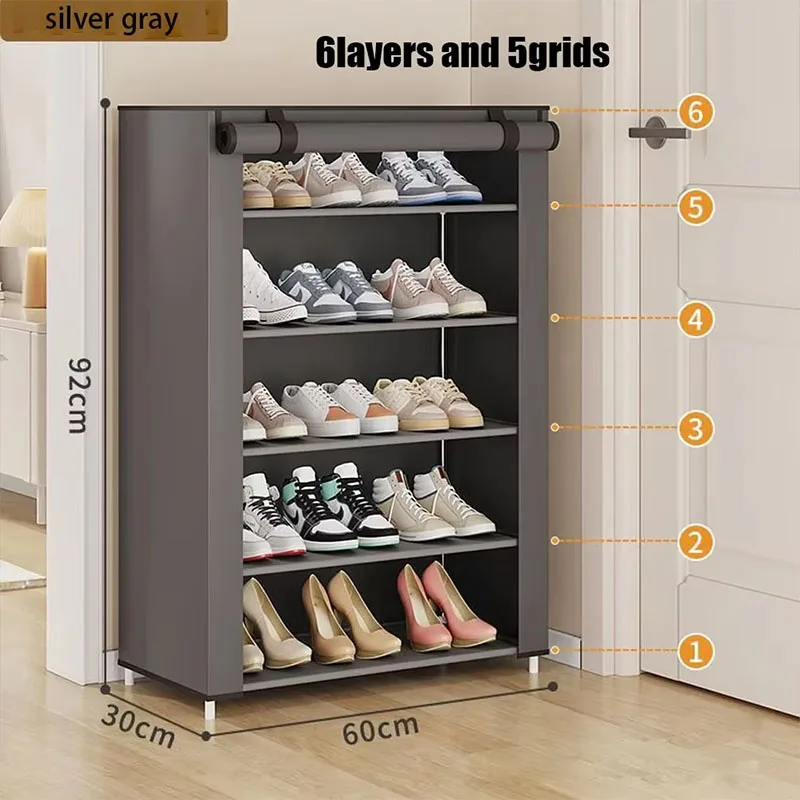 Multi-layer Shoe Rack for Home Door Dustproof Shoe Cabinet Organizer Storage Solution Ideal for Entryway Rental House Hot Model