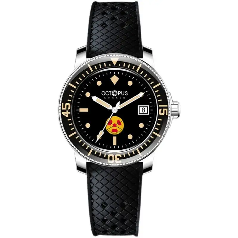 Octopus No Radiation Watch For Men SW200 Movement Automatic Mechanical Watch Sapphire Crystal 300M Waterproof Retro Diving Watch