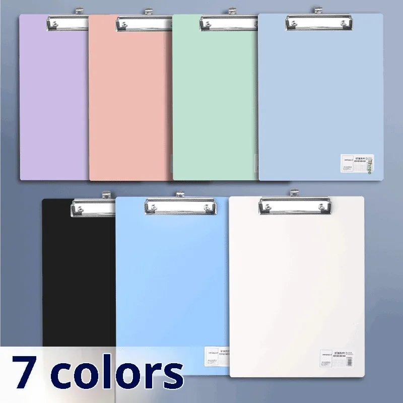 A4 Clipboard with Writing Pad Plastic Office Organizer Clip Board, Document Storage Folder Durable Plastic Document Holder