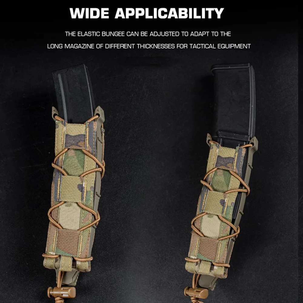 MP5 MP7 Magazine Pouch MOLLE Hunting Shooting Airsoft 9mm .45 Long Single Mag Holder Pouch Quick Release Tactical Belt Equipment view 4