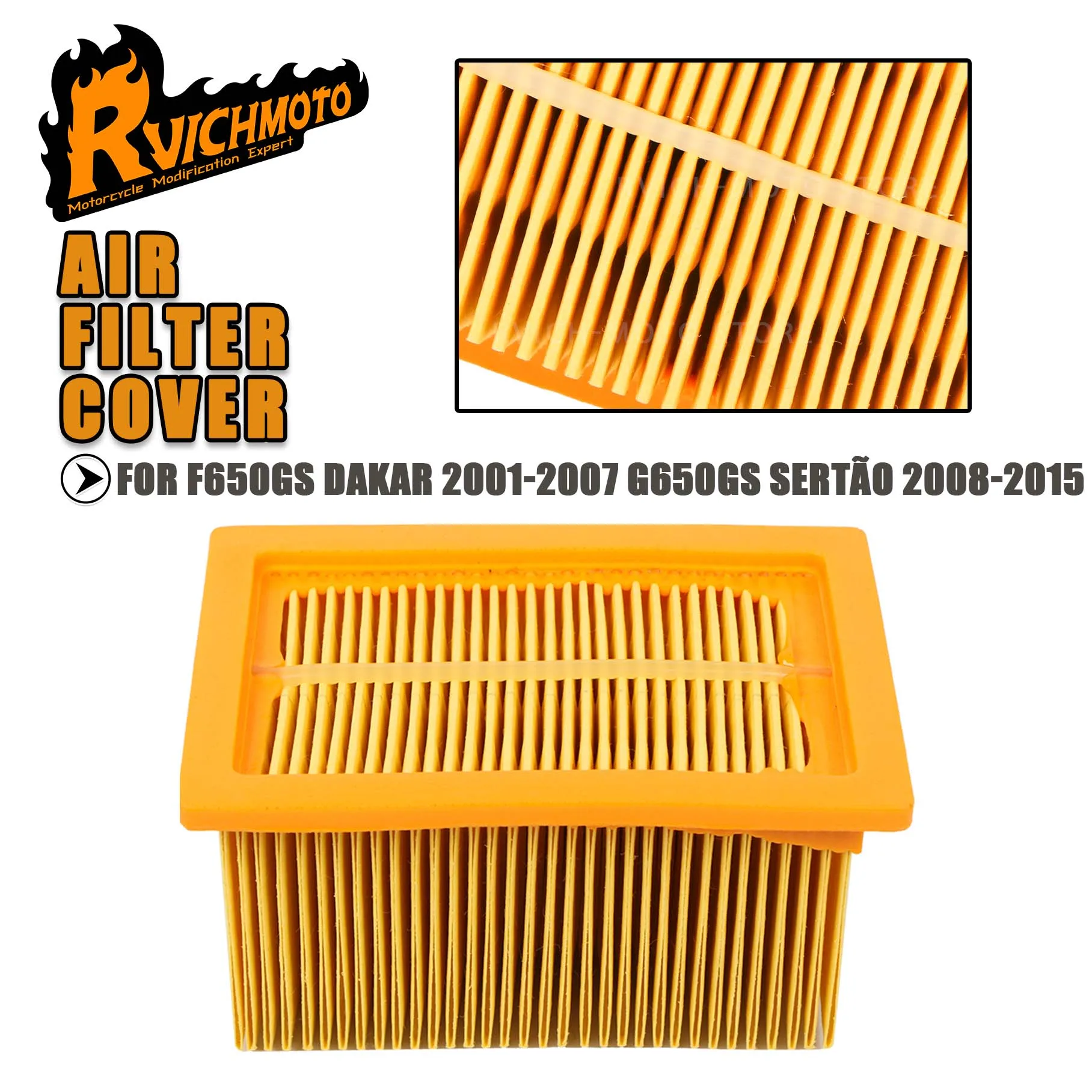 F G 650GS Motorcycle Air Clean Filter For BMW F650GS Dakar 2001-2007 G650GS Sertão 2008-2015 F650 G650 GS Intake Cleaner Element