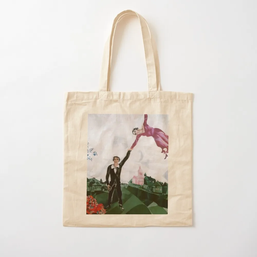 marc chagall surrealism art Tote Bag Handbags women Big bag Canvas Tote Bag