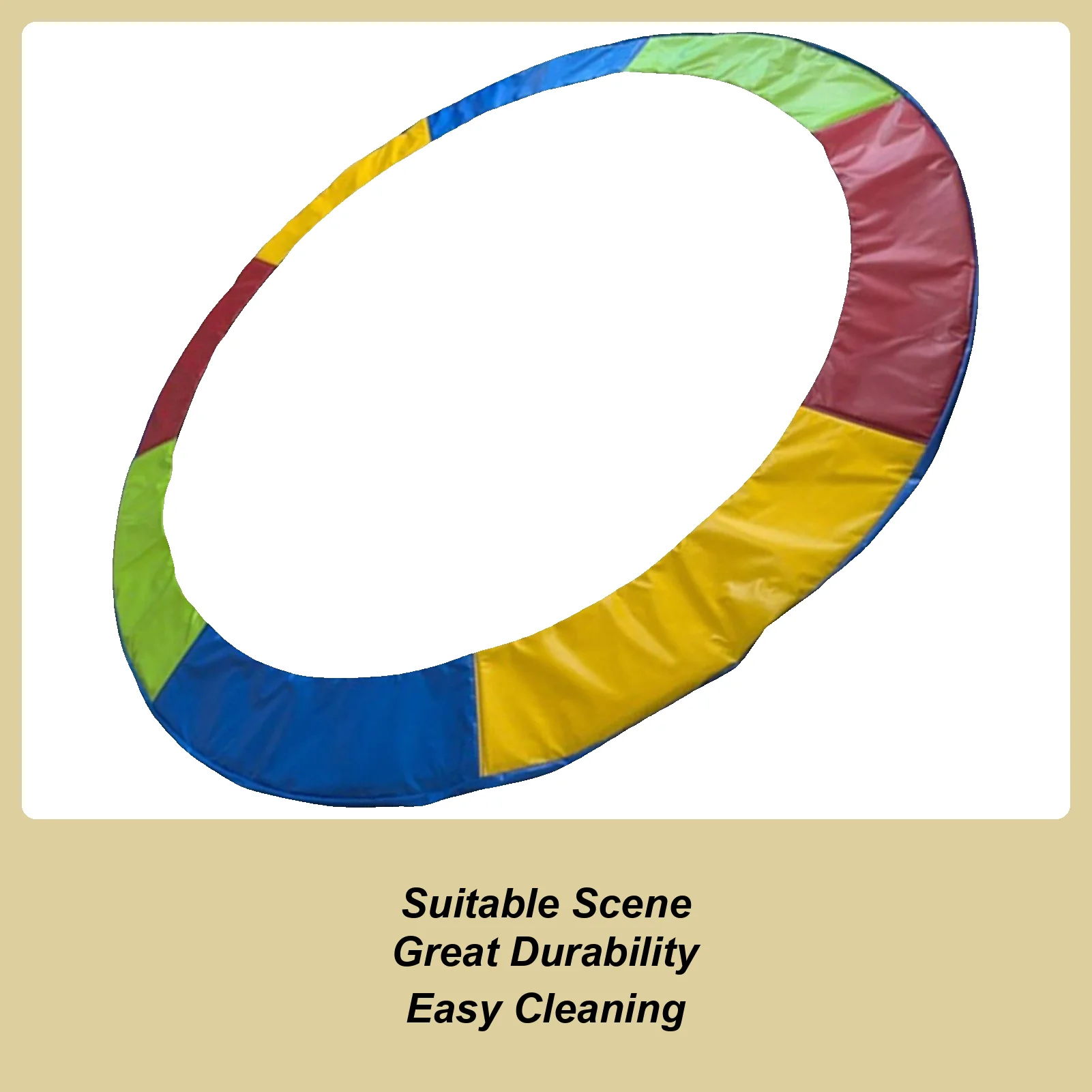 

Trampoline Spring Cover Trampoline Safety Padding Round Waterproof Dust-Proof Pad Protector For Garden Weather Damage Outdoor