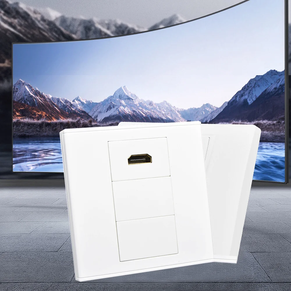 Multimedia-Steckdose 86 Typ Steckdose Frontplatte 90-Grad-HDM-Schnittstelle HD Digital-TV-Panel Multimedia-Computer-Buchse