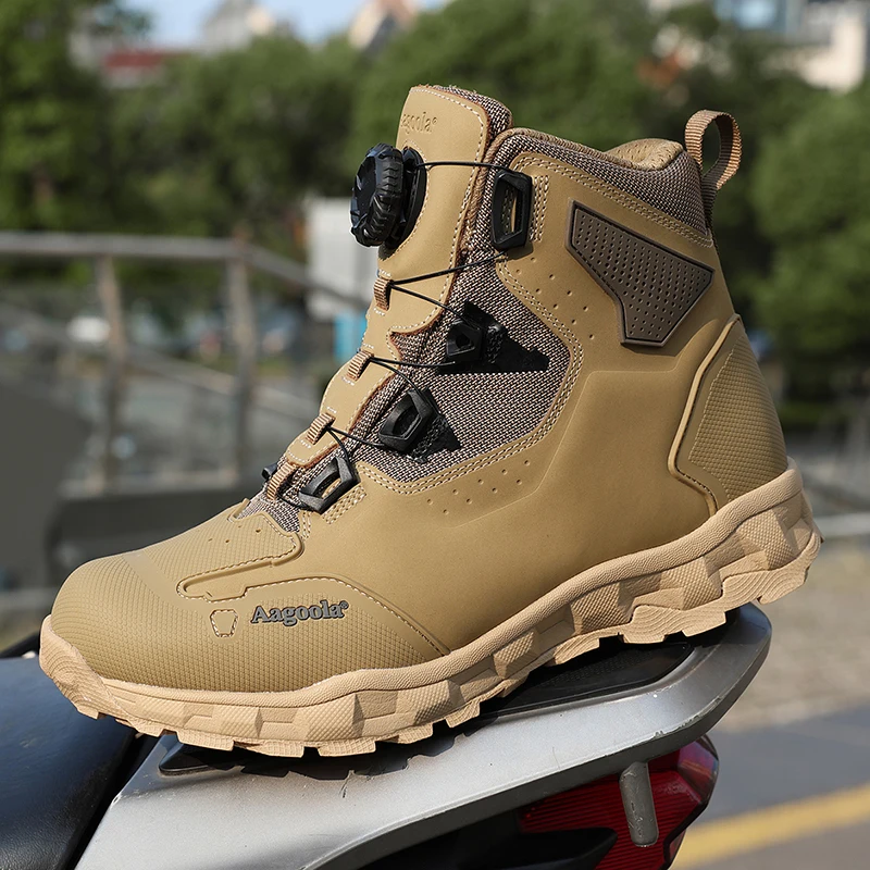 

2026 Classic Brand Outdoor Walking Shoes For Mens Anti-Slippery Men Sport Mountain Shoes Quick Lacing Hiking Shoes Men