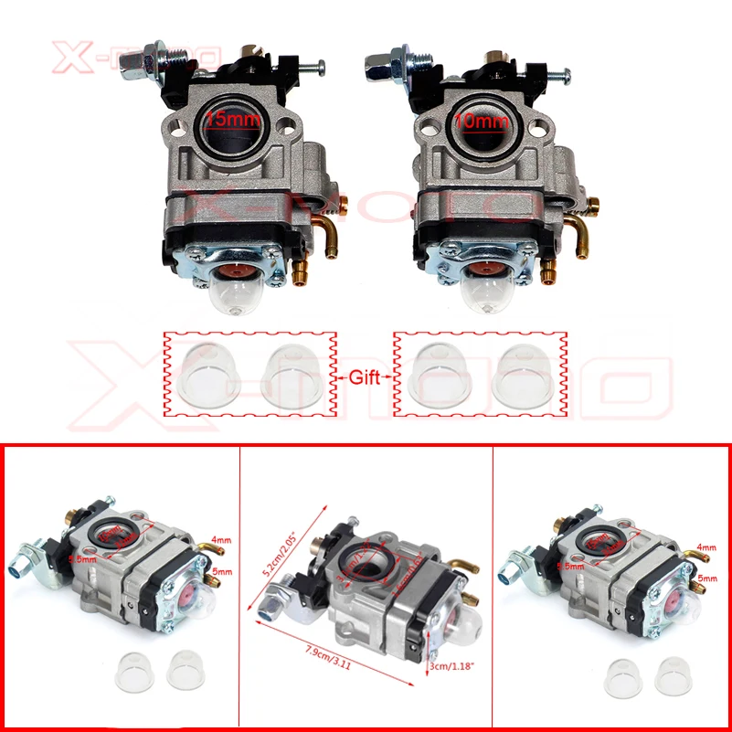 Benzin bürstens ch neider 10mm/15mm Vergaser Vergaser für cg430/430-5 Trimmer ersatzteile 40-400-5, 43cc/47cc/49cc/52cc