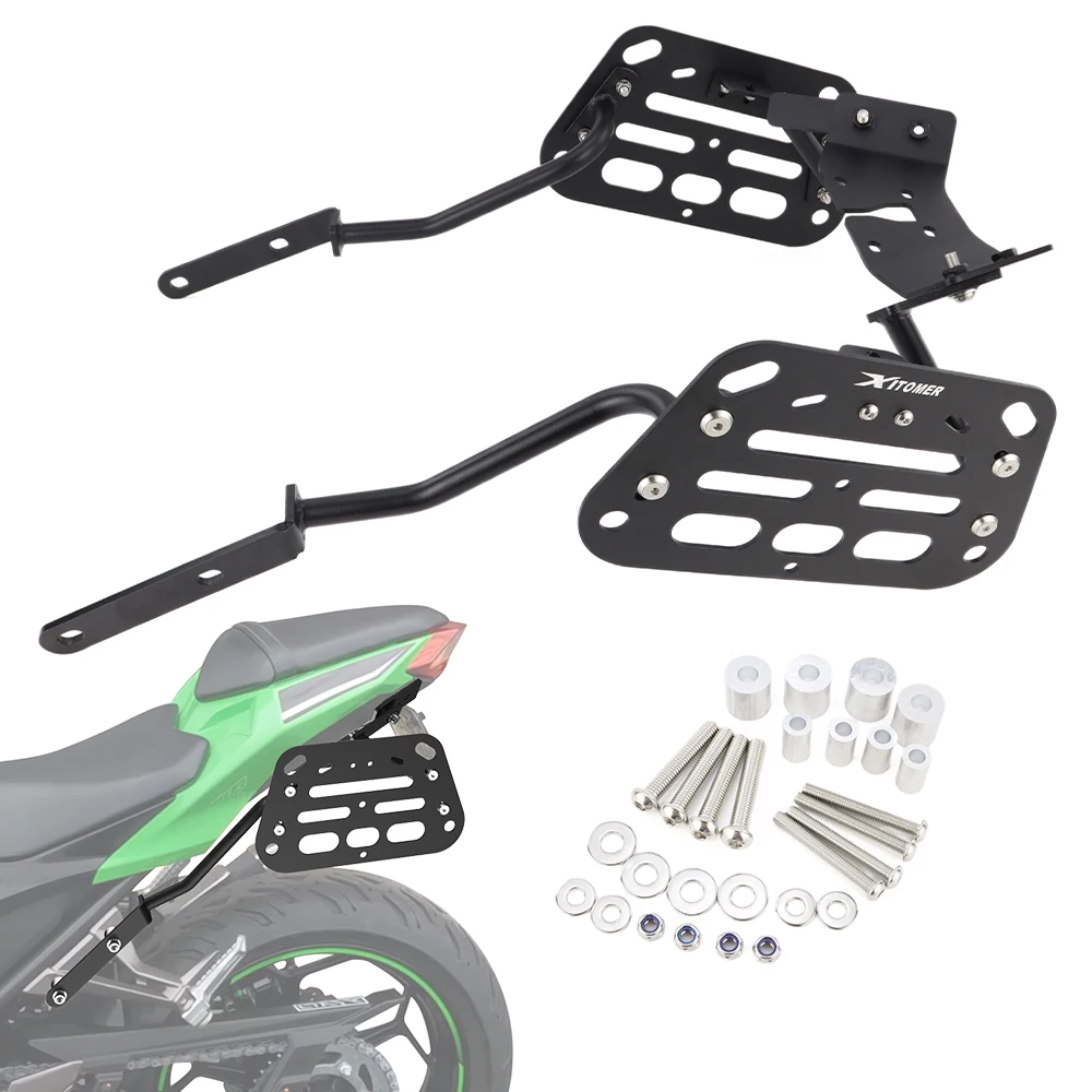 For Kawasaki Ninja 300 2013 2014 2015 2016 2017 Motorcycle Side Luggage Rack Pannier Racks Saddlebag Support Mounting Brackets
