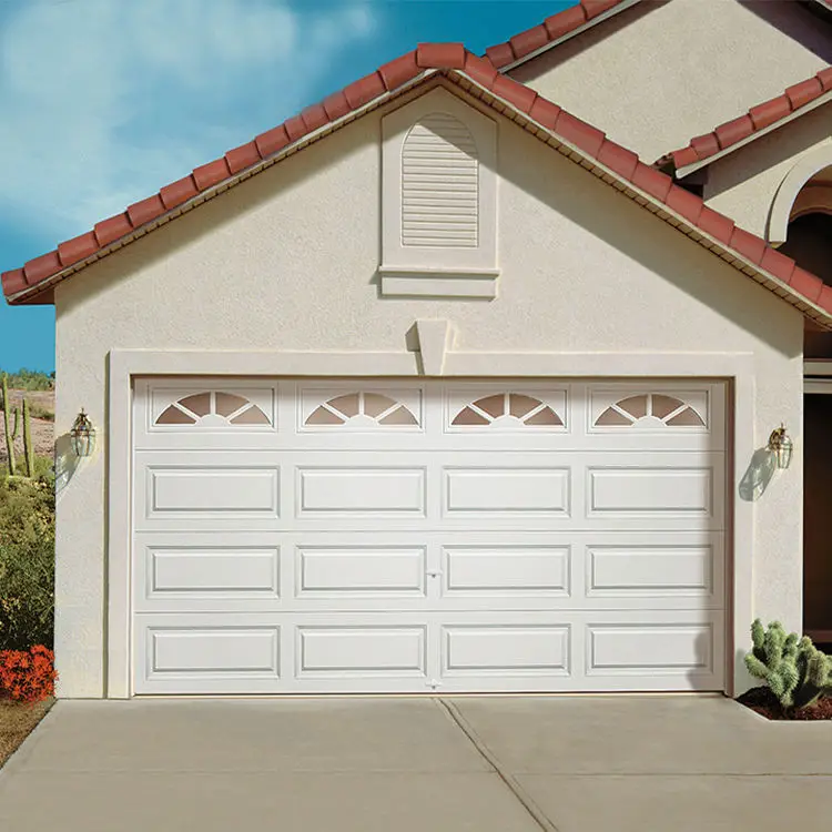 Puertas de Garaje de Aluminio de Alta Resistencia con Control por Aplicación, Puertas de Garaje de Lujo con Motor, Puertas de Garaje Antirrobo para Villas