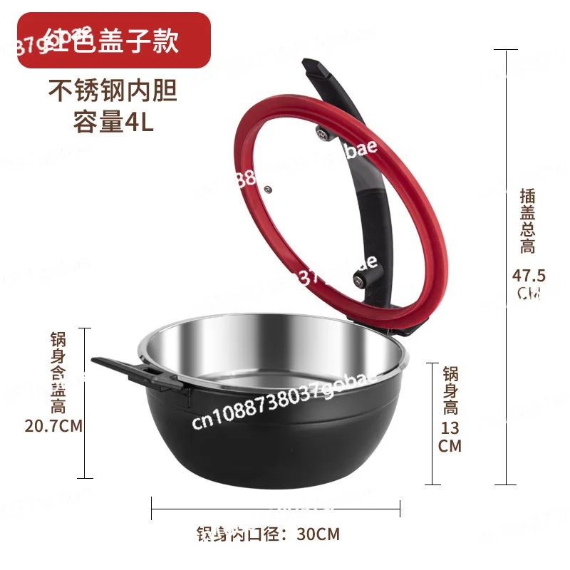 Buffet stove, visual warming pot, commercial plug-in water-proof insulation pot