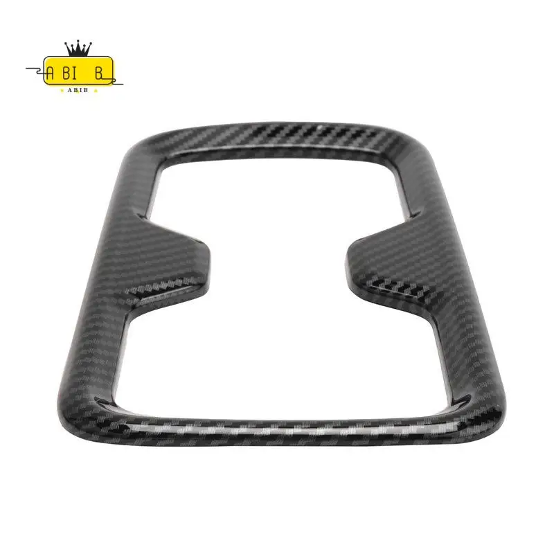

ABIB -For Nissan Navara NP300 2016-2019 Carbon Fibre Car Front Water Cup Holder Protector Frame Cover Trim Sticker Accessories