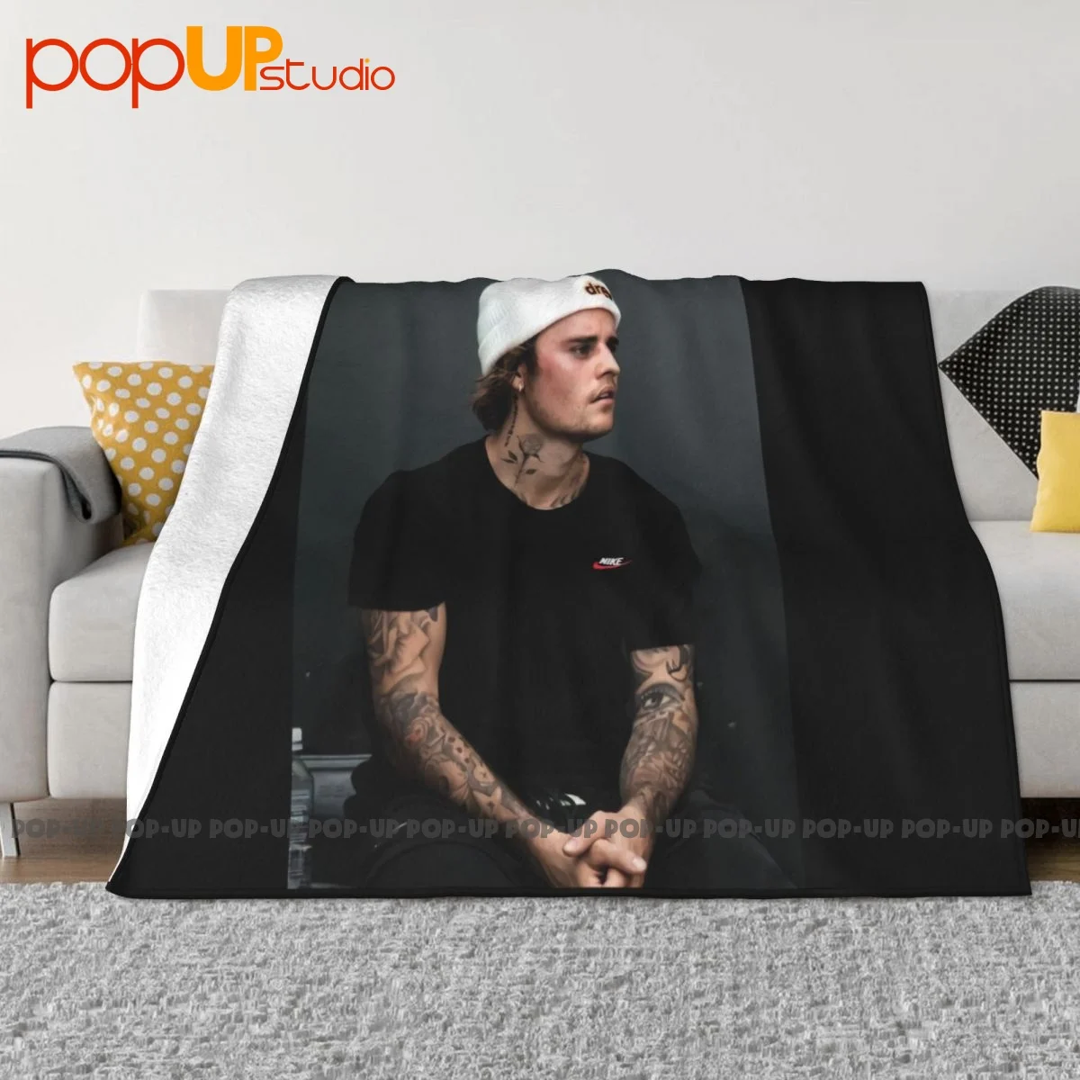 Justin Bieber Justice Jb Blanket Soft Bedding Comfortable Bedding Travel Decorative Sofa