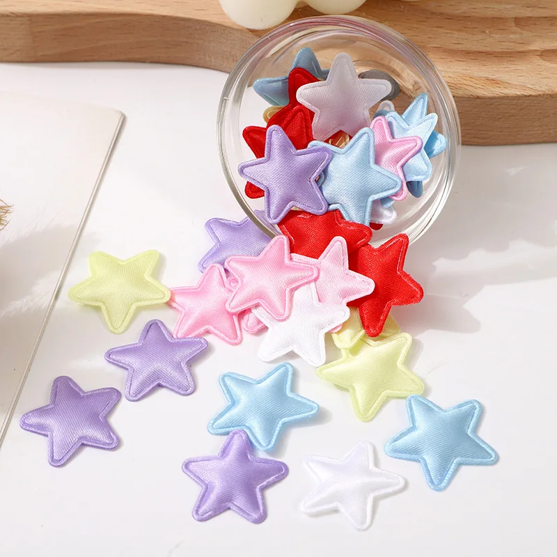 50 stks/partij Multi Kleuren 2.5 cm Ster DIY Craft Handgemaakte Haar Clip Haaraccessoire Kleding Hoed Speelgoed Decoratie Accessoires
