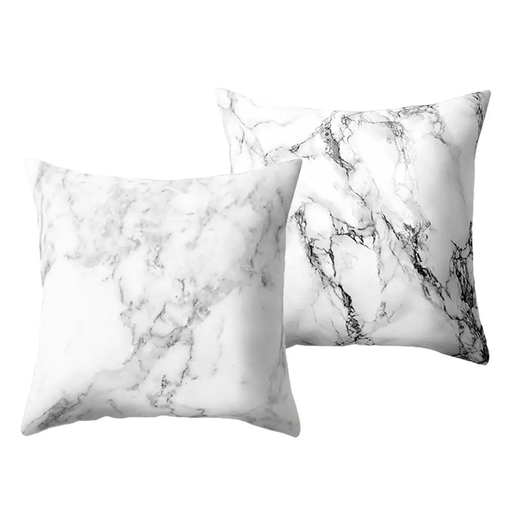 Zippered Square Cushion Covers Solid Color Sofa Throw Pillow Case Decorative Pillows for Car Living Room