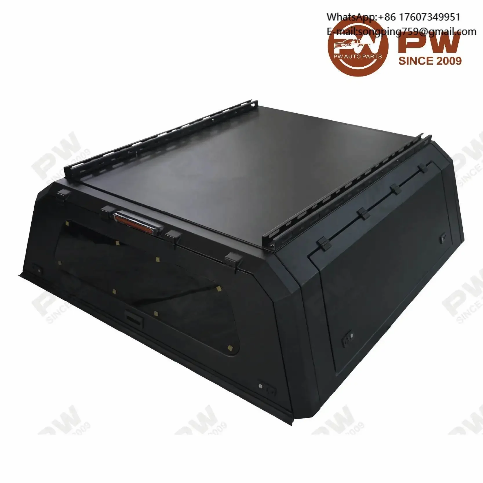 Pickup Aluminum Pickup Hardtop Canopy Topper Truck Bed Tonneau Cover Waterproof Camper Shell for Parts 6.5ft 2007-2021