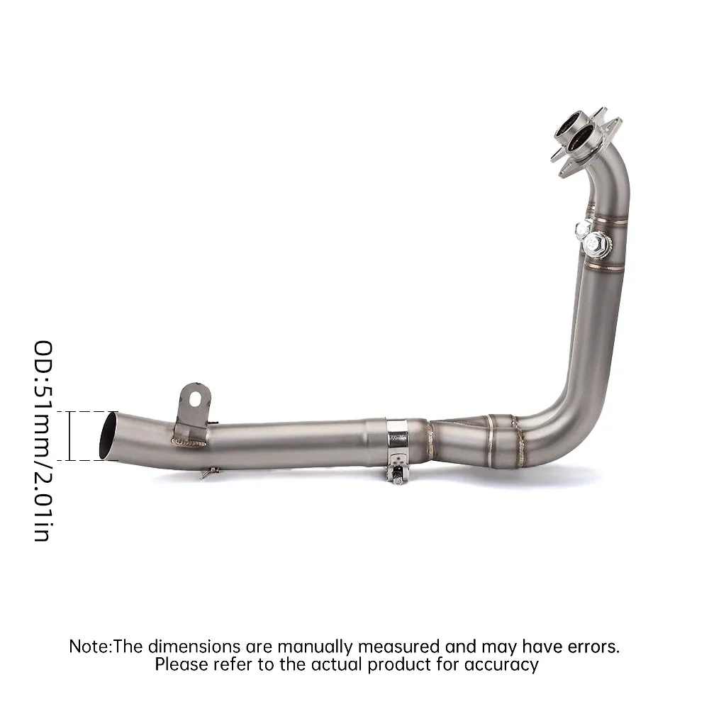 ل CF-Moto 450SR 450SR-S أنابيب العادم دراجة نارية نظام العادم الخمار ربط الأنابيب الانزلاق على #3