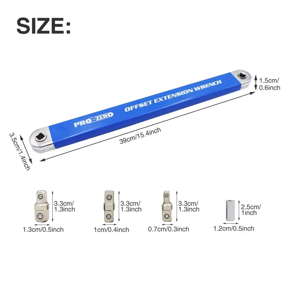 

U50 Extension Wrench Home Car Repair Tool Extender Adaptor Extension Bar Handle Works With Socket Ratchet Wrench Impact Driver