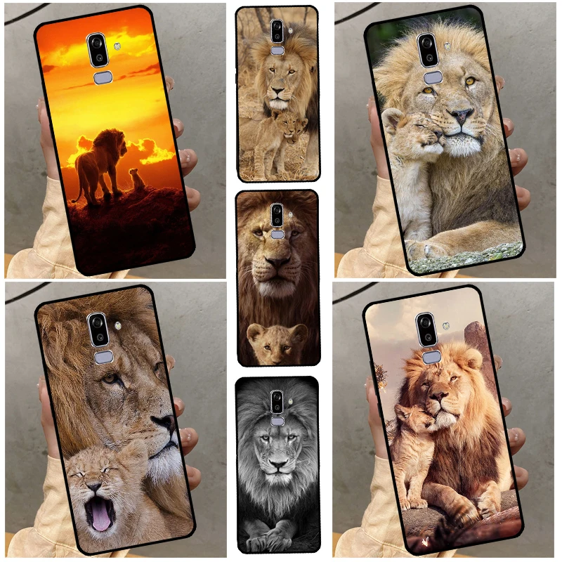 Lion Alpha Male Cub Case For Samsung Galaxy A6 A8 Plus J8 J4 J6 2018 A7 A9 J1 A3 A5 2017 J3 J5 J7 2016 Cover