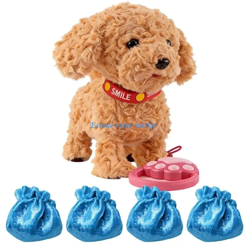 090B Plush Puppy Electric Toy Dog Companion That Walks Barks Talks Educational