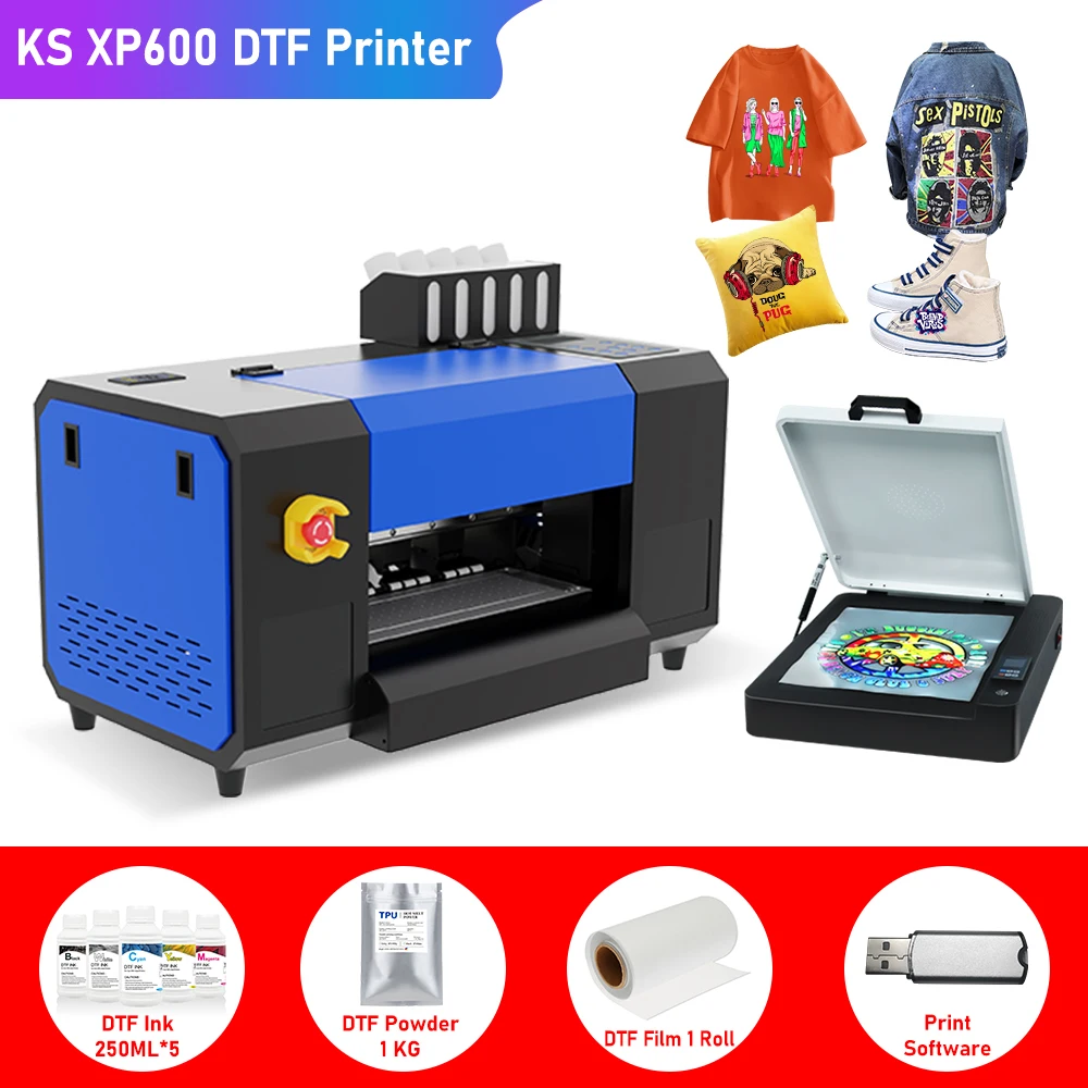 

XP600 impresora dtf A3 dtf transfers ready to press directly to film dtf printer for clothes fabric t shirt printing machine