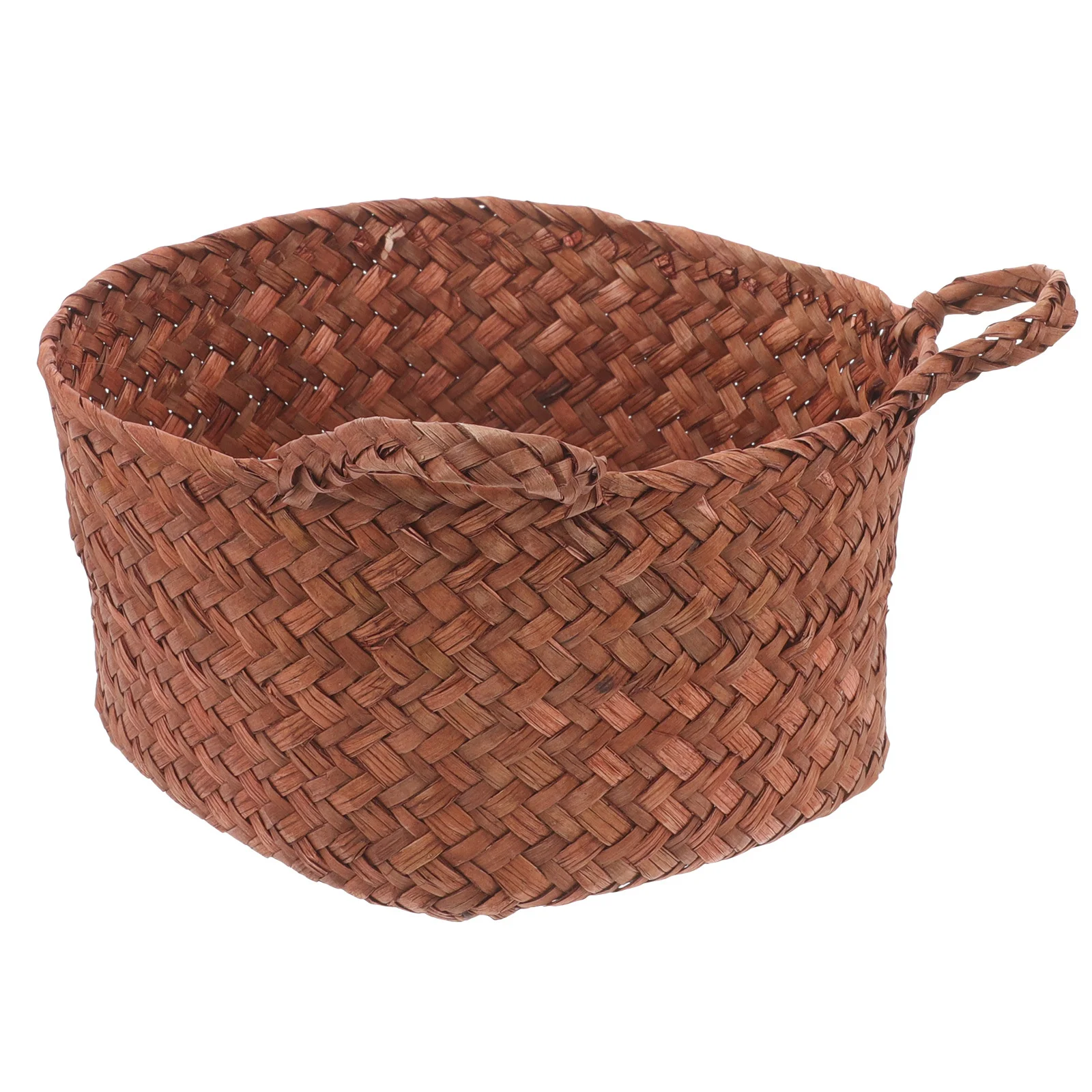 

Desktop Garbage Bin Straw Woven Storage Basket For Office Home Room Floor Organizer Trash Can Bucket