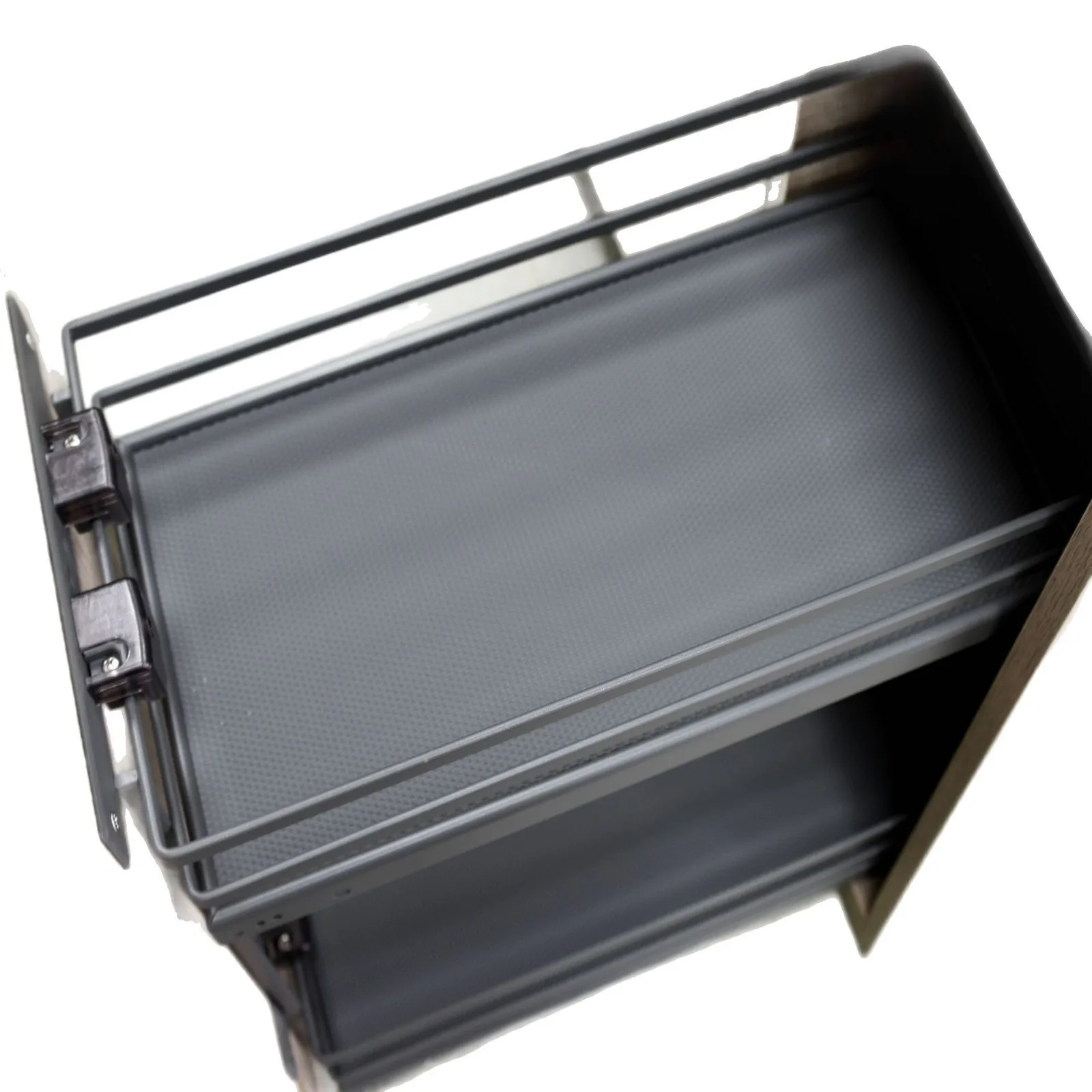 Factory Direct 2026 Narrow cabinet matching function pull basket, plate type double-layer simple pull basket side/bottom damping