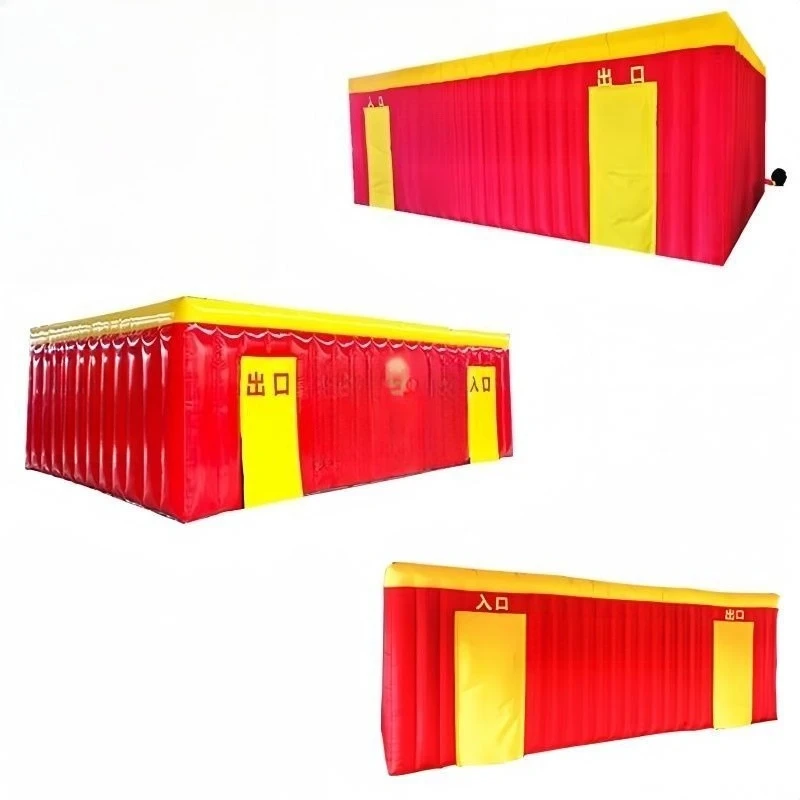 Inflatable fire rescue tent safety emergency disaster simulation escape house tent