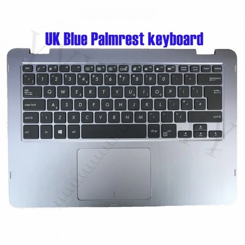 

Q UK Blue Palmrest keyboard for Asus TP410U TP410UA TP410UF TP410UR