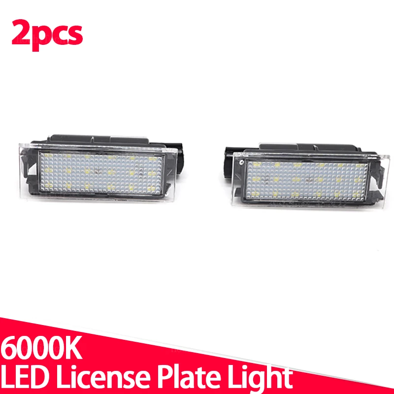 

2 шт. подсветка номерного знака для Renault Megane 3 Clio Laguna 2 Megane 3 Twingo Master Vel Satis светодиодная лампа освещения номерного знака