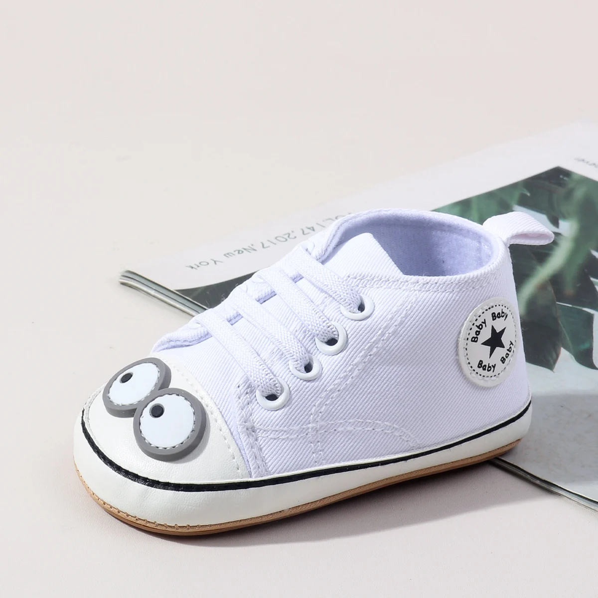 حار بيع تصميم جديد الربيع والخريف طفل للجنسين الأولى المشي Cauasl قماش نمط حذاء طفل صغير مع أحذية TPR