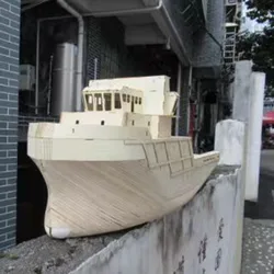 RC Boat Wooden Boat Model DIY Assembly Kit 1.2m Handmade Boat Model
