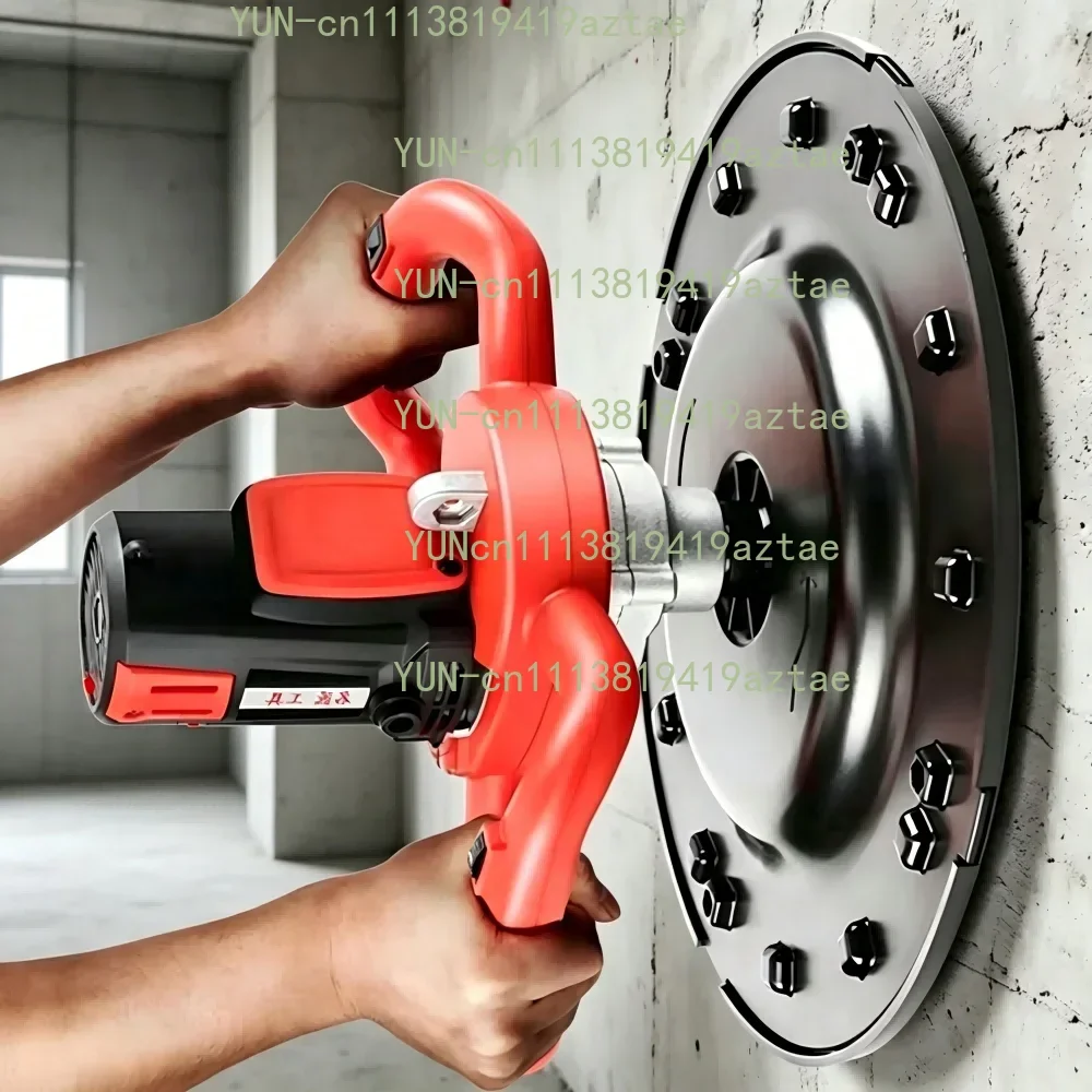 Electric Cement Plastering Machine - Portable Handheld Mortar Trowel for Wall & Floor Smoothing, Automatic Polishing Sander Tool