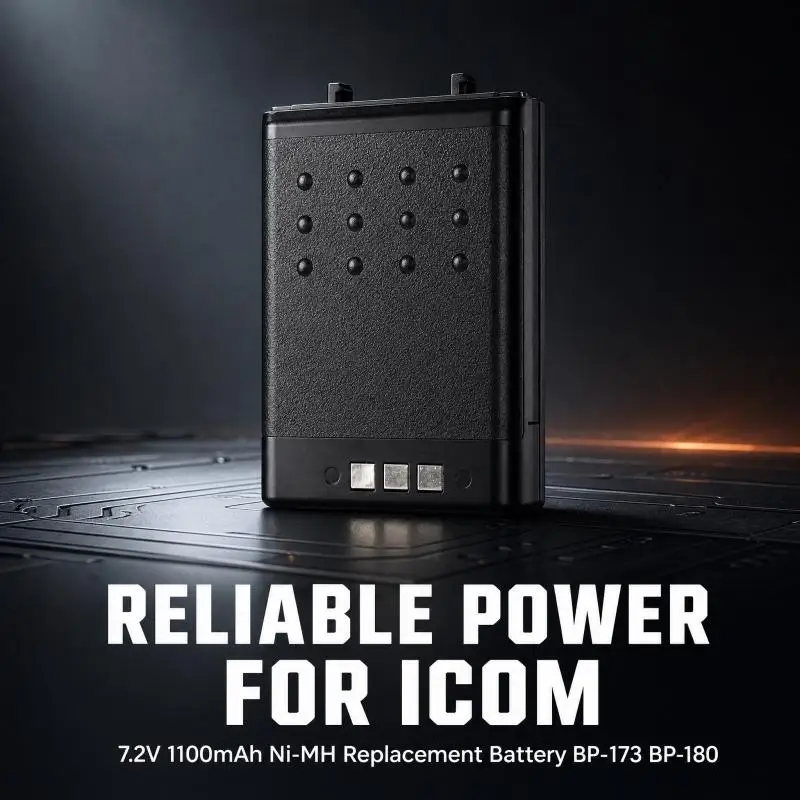 Icom IC-F3 IC-F4 IC-T22 IC-T42 IC-W31 IC-W32 IC-Z1A Walkie Talkie 7.2V 1100mAh Ni-MH Replacement Battery BP-173 BP-180