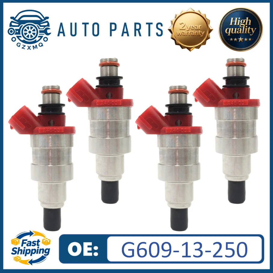 4pcs G609-13-250 Fuel Injectors For Mazda B2600 UF Ford Raider Courier 2.6L G6 Fuel Supply System#A46-00