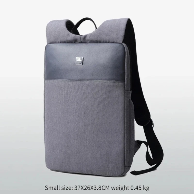 Backpack Men School Bags Backpacks Compact Laptop Backpack Simple Dual-shoulder Bag 14/15-inch Laptop Business Waterproof Bag